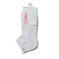 Dames shorty katoen met badstof zool licht grijs