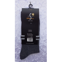 Classic effen heren sok katoen donker grijs