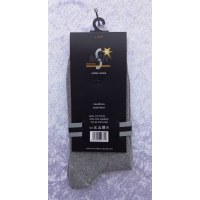 Classic effen heren sok katoen licht grijs