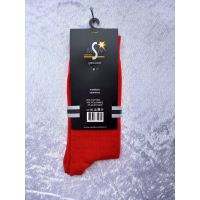 Classic effen heren sok katoen rood