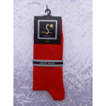 Classic effen heren sok katoen rood